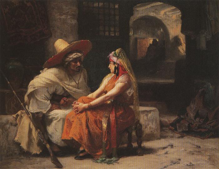 Frederick Arthur Bridgman The Rendez vous. oil painting image